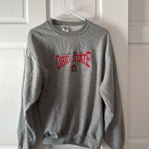 Ohio state embroidered crew neck